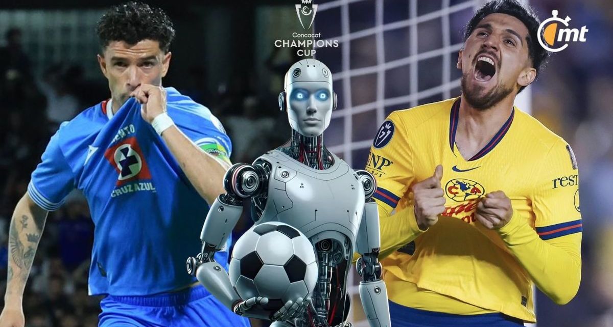 Pronóstico IA Cruz Azul vs América de Concachampions 2025. FOTO: Especial