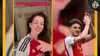 Anne Hathaway celebró la goleada del Arsenal con viral video.