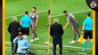 Bellingham y Ancelotti protagonizan discusión en el Emirates Stadium (Captura X)