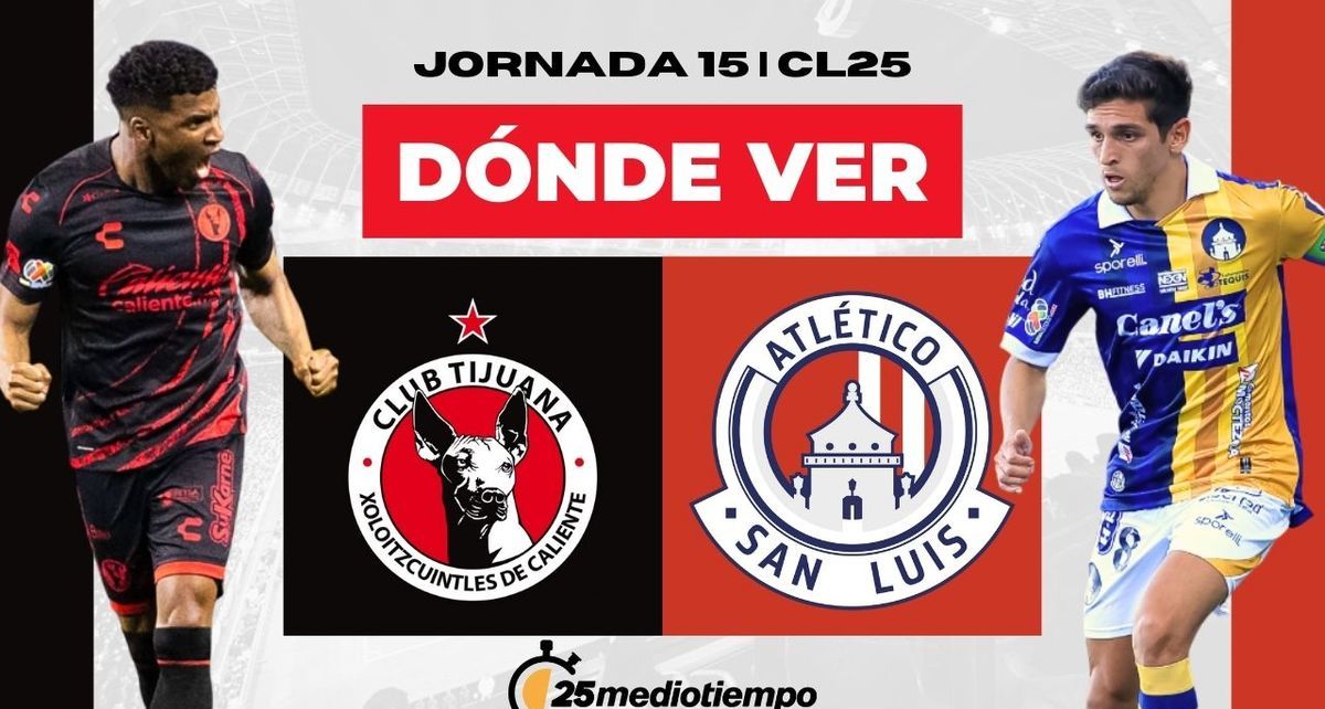 Rivalidad Tijuana vs. A. de San Luis Jornada 15 Clausura 2025