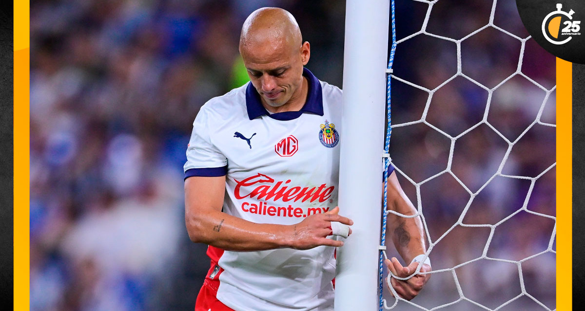 Chicharito Hernández no estará ante el Mazatlán. (Foto: Mexsport)