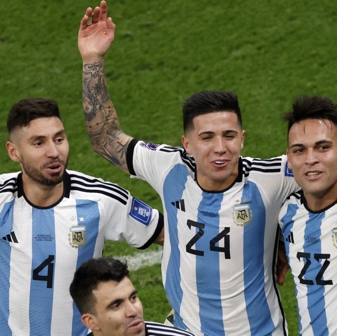 Gonzalo Montiel fue campeón con Argentina en Qatar 2022 (Mexsport)