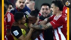 Olympiacos vs AEK Atenas terminó en campal entre jugadores (X @ekdosi)