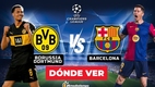 Consulta la previa de Borussia Dortmund vs Barcelona para ver EN VIVO partido Vuelta Champions League. Diseño Karla Rodríguez