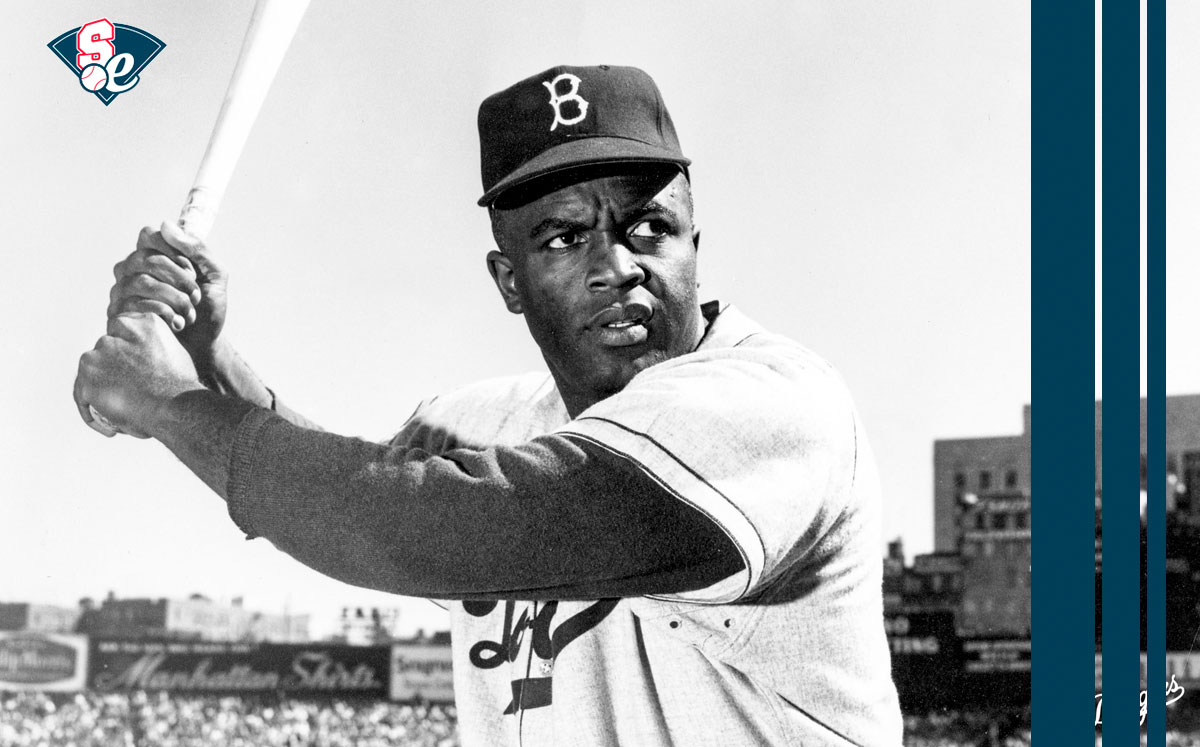 Jackie Robinson el día de su debut en las Grandes Ligas de Béisbol. (Foto: X/Dodgers)