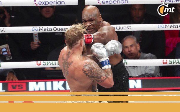 Mike Tyson poco pudo hacer ante Jake Paul (Reuters)