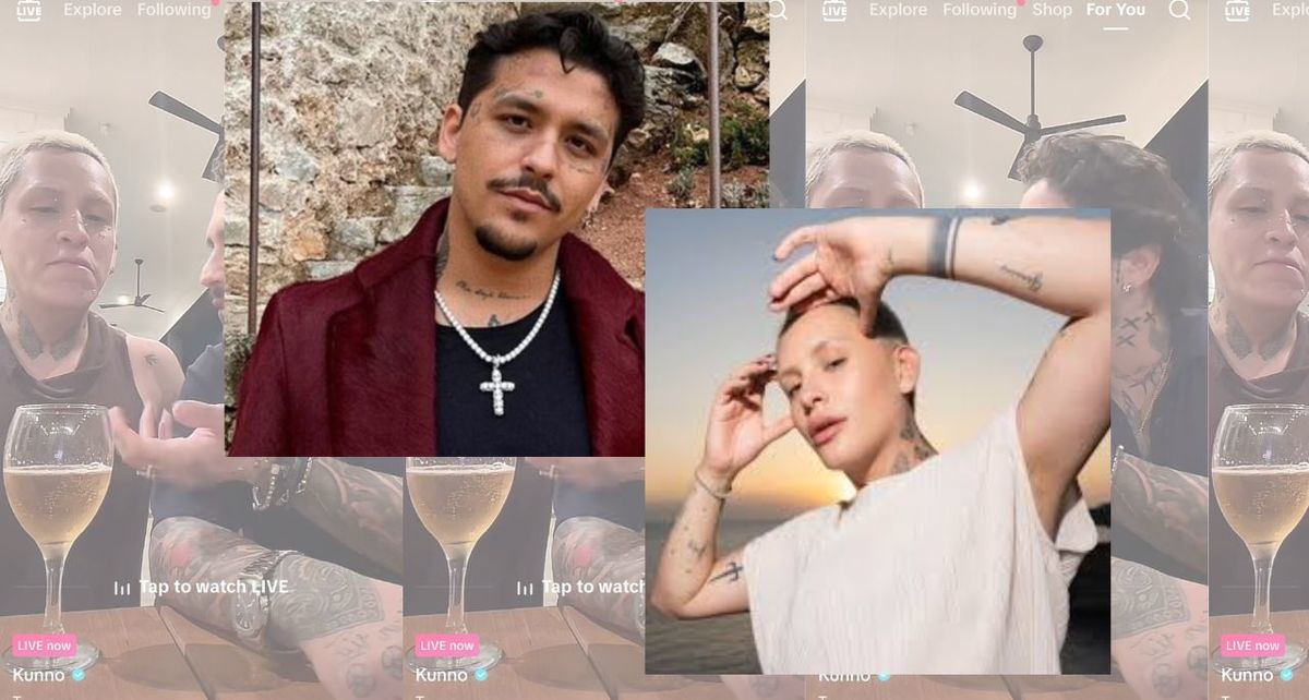 ¿Christian Nodal dice querer otra boda durante un envivo del influencer Kunno? (especial)