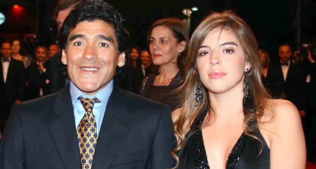 Dalma y Diego Maradona (AFP)