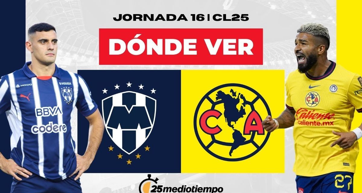 Rivalidad  Monterrey vs. América Jornada 16 Clausura 2025