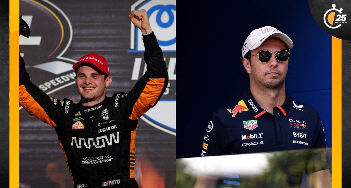 Patricio O'Ward y Sergio Pérez, pilotos mexicanos (Reuters)