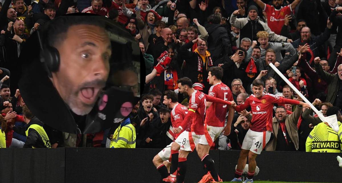 Rio Ferdinand estalló en júbilo en plena transmisión (AFP)