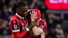 Jugadores del Milan se lamentan en San Siro (AFP)