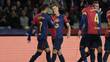 El Barça se llevó la victoria gracias al gol de Dani Olmo (AFP)