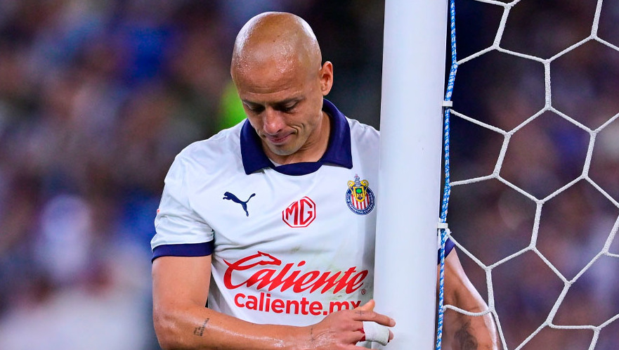 Chicharito Hernández no estará ante el Mazatlán. (Foto: Mexsport)