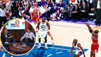 Burak y Garay se unieron para recrear jugada de Jordan. (Foto; NBA)