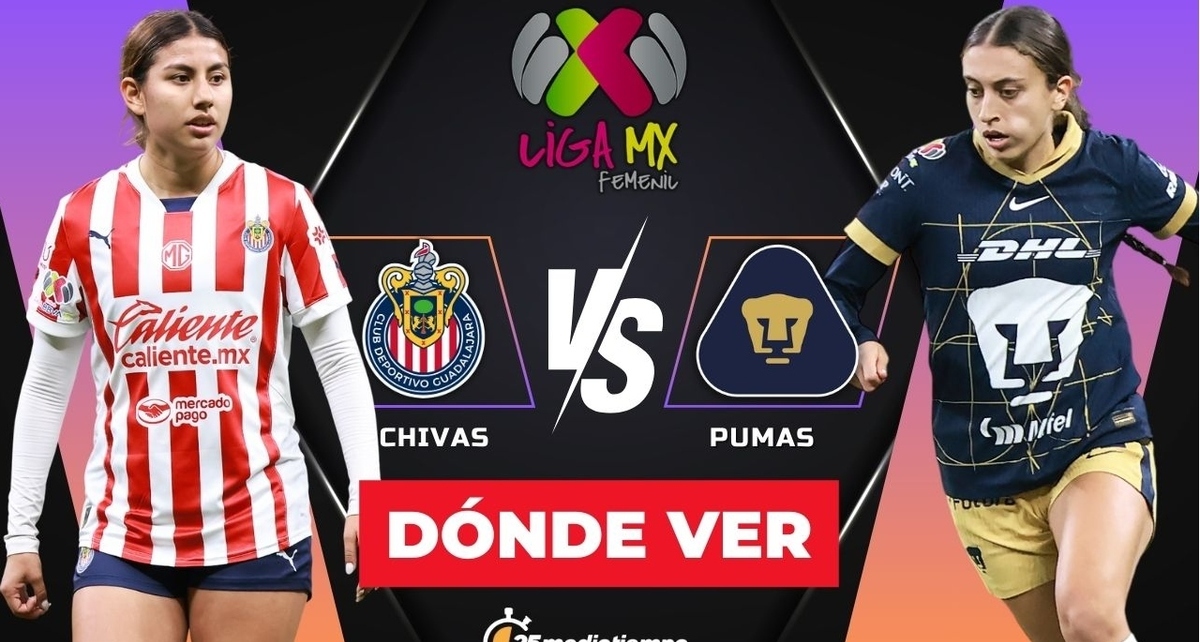 Consulta la previa de Chivas vs Pumas Femenil para ver EN VIVO Cuartos de Final Liga MX Femenil. Diseño: Karla Rodríguez