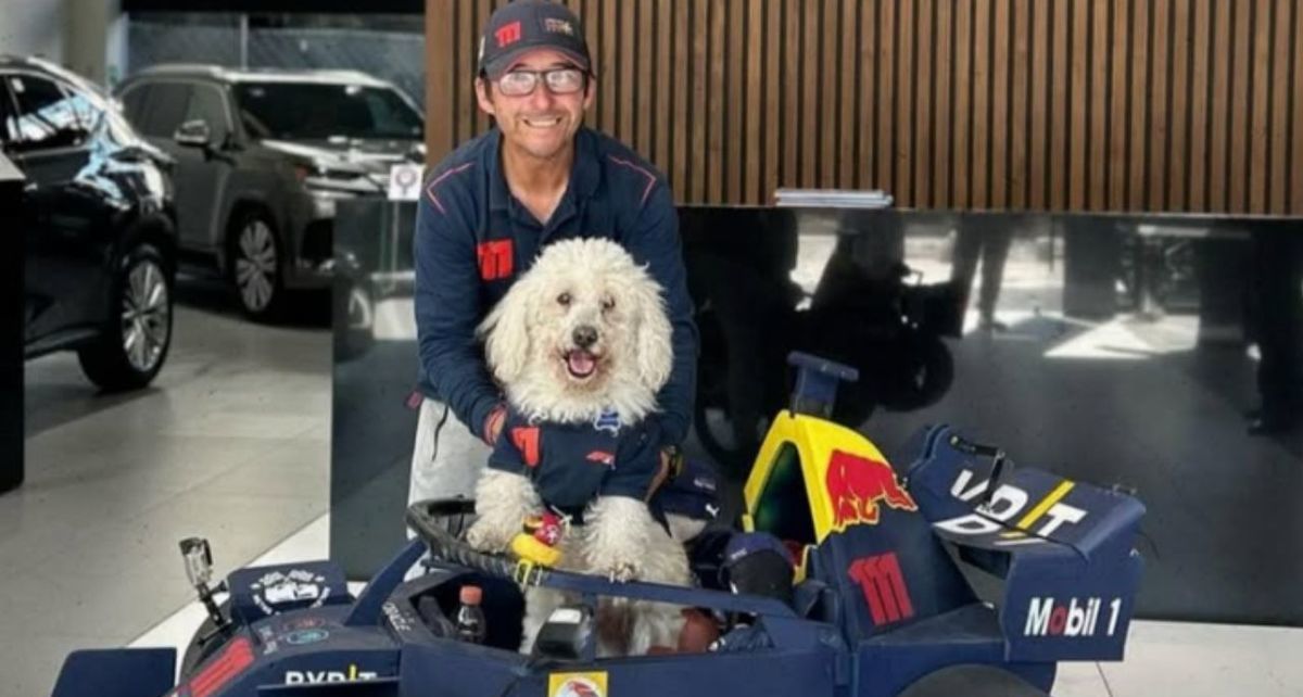 ¡Hasta siempre, Fabbio! Fallece el perrito fan de Fórmula 1 y Checo Pérez. (FOTO): @ fabbio_f1 (Instagram).