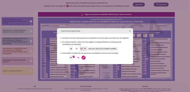 INE. 'Conócelos, Práctica y Ubica', plantilla 1| Foto: INE