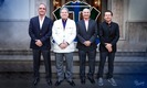 (Izq. a der.) José Maiz Domene, Copresidente Ejecutivo de Sultanes; Francisco González Sánchez, Presidente del Consejo de Multimedios; Ing. José Maiz 