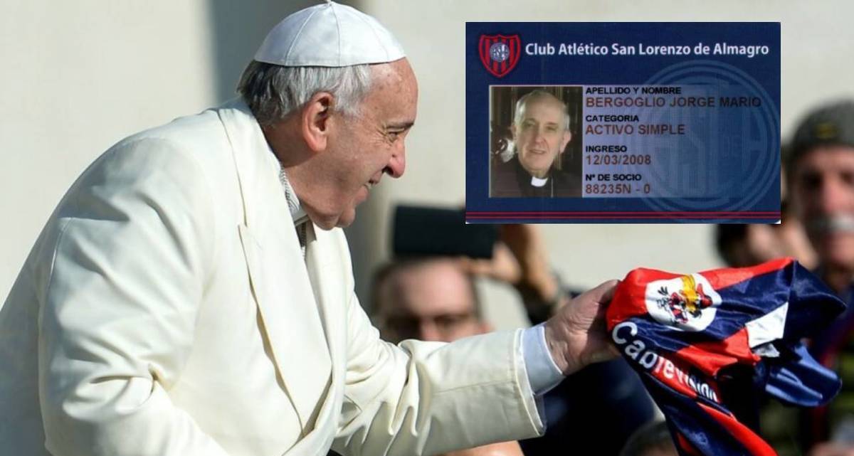 El papa Francisco era socio del San Lorenzo (AFP)