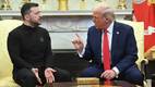 Donald Trump platica con Volodímir Zelenski en la Casa Blanca (AFP)