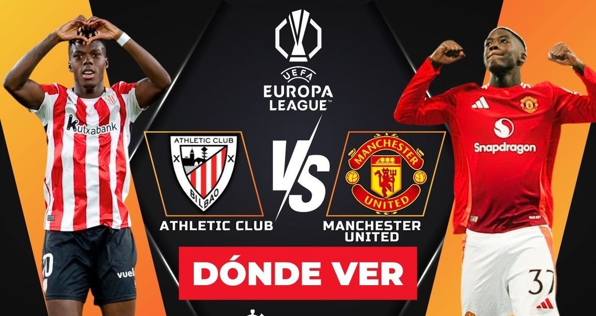 Athletic Club vs Manchester United: horario y dónde ver EN VIVO Semifinal Ida Europa League 2024-25. (FOTO): Especial.