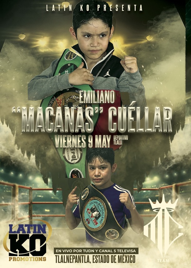 Emiliano “El Macanas” Cuéllar, la joya infantil del pugilismo nacional (Cortesía)