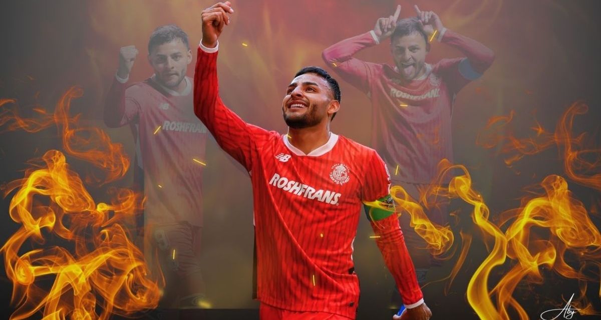 Alexis Vega renació con el Toluca, vuelve a ser un ofensivo importante.  (Foto: Aby)