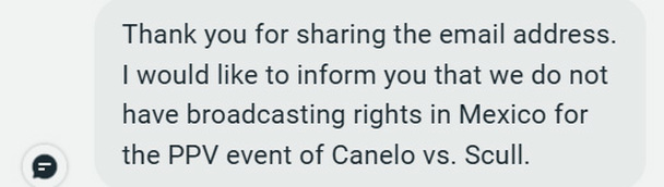 DAZN responde a quienes tratan contratar la pelea Canelo vs. Scull en México.