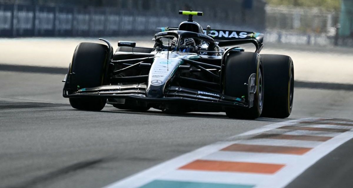 Kimi Antonelli hizo historia este viernes en el GP de Miami (AFP)
