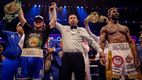 Canelo, al momento de la decisión contra Scull (@turki_alalshikh)
