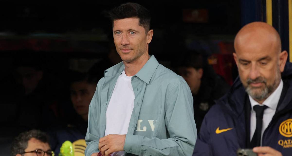 Robert Lewandowski podrá jugar la vuelta de la Champions ante el Inter (AFP)
