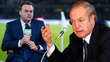 Faitelson y José Ramón Fernández intercambian señalamientos. (Fotos: Imago7 y Mexsport)