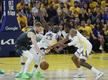 Minnesota se fue adelante en la serie ante Warriors (EFE)