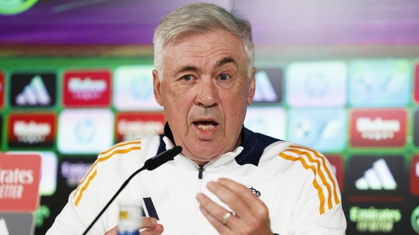 Carlo Ancelotti, entrenador del Real Madrid en conferencia de prensa (EFE)