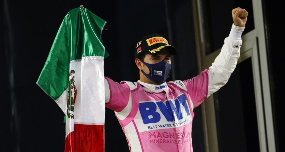Checo Pérez ganó el  Gran Premio de Sakhir en 2020 (EFE)