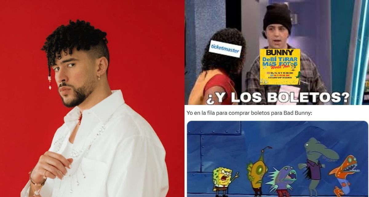 ¿No hay más entradas? Los mejores MEMES que dejó la venta de boletos para el concierto de Bad Bunny en México. (FOTO): Especial.