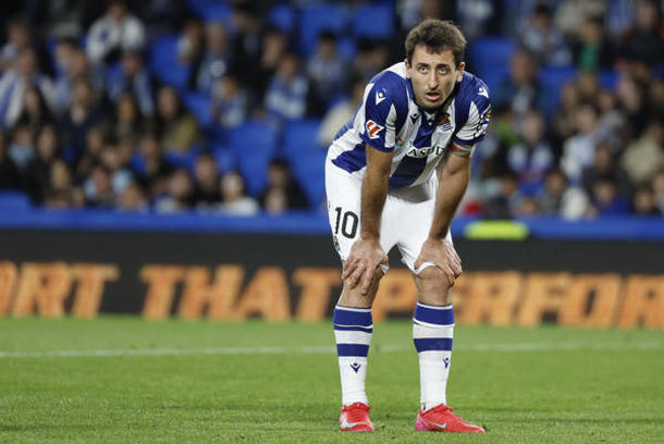 Oyarzabal se lamenta con la Real Sociedad (EFE)