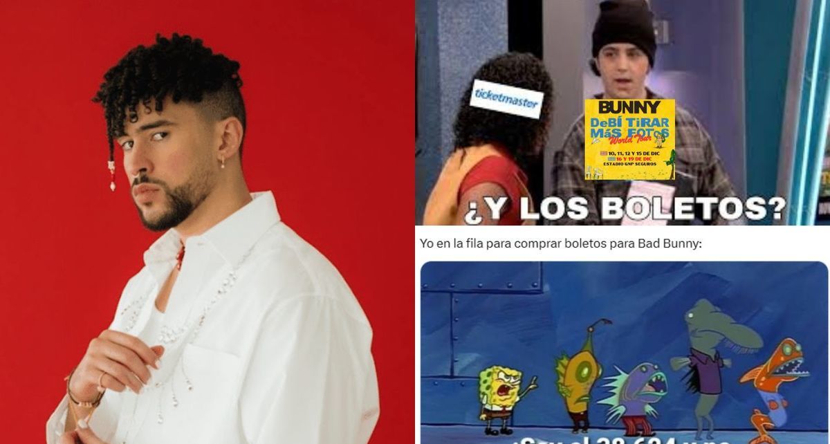 ¿No hay más entradas? Los mejores MEMES que dejó la venta de boletos para el concierto de Bad Bunny en México. (FOTO): Especial.