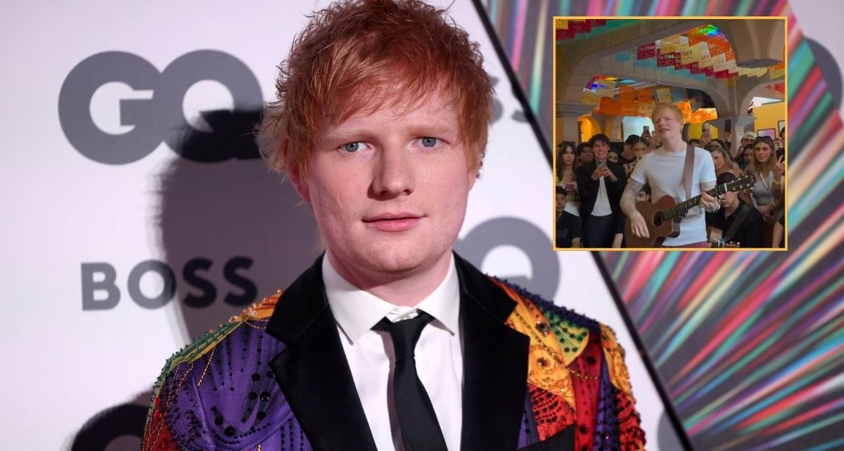 ¡Ed Sheeran en México! El cantante fue visto en la Plaza Garibaldi ofreciendo un concierto secreto.