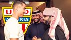 Cristiano junto a Turki Al Alshikh y Al-Khereiji, nuevo propietario del Almería. (Foto: Especial)