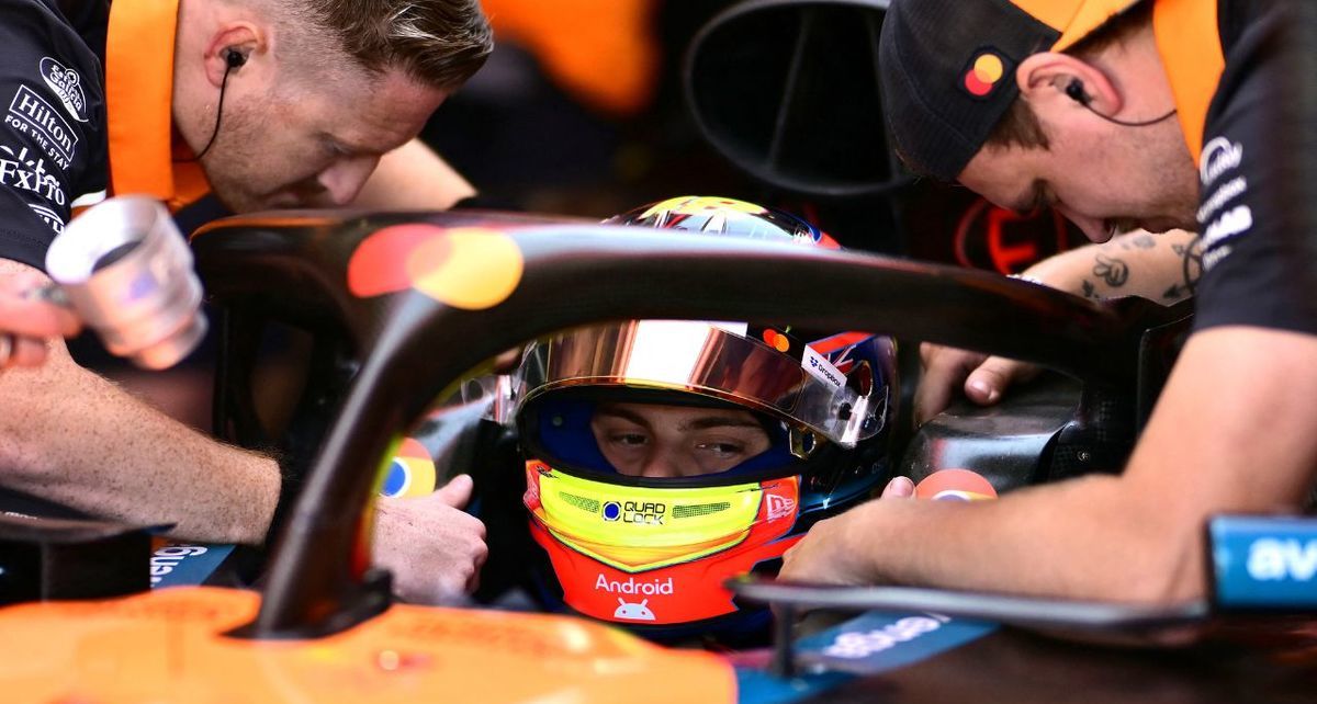 Oscar Piastri sigue dominando a Lando Norris de manera directa (AFP)