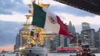 Puente de Brooklyn es colapsado por el barco mexicano (Captura)