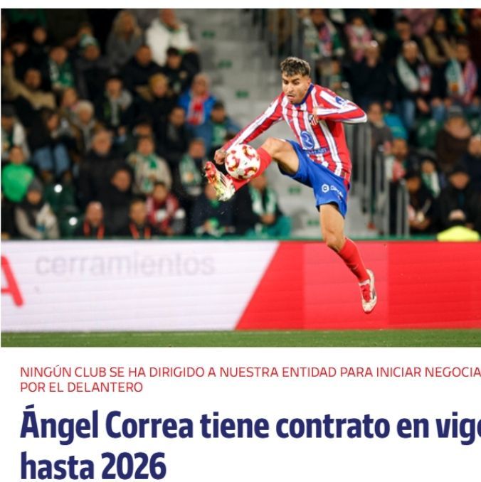 El Atlético de Madrid asegura que el jugador no tiene acuerdo con ningún club.