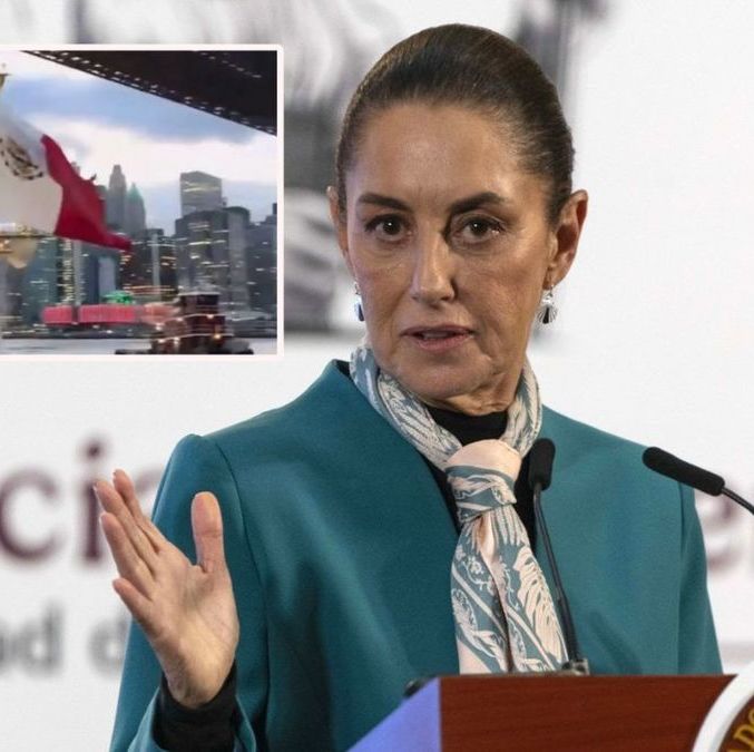 Gobierno mexicano indagará colisión del buque Cuauhtémoc con el puente de Brooklyn: Sheinbaum