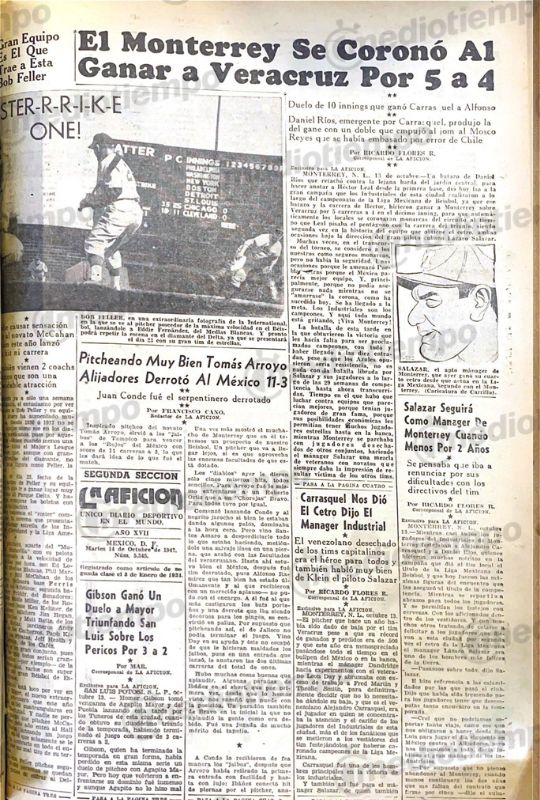 14 de octubre de 1947 (La Afición)