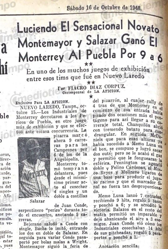 16 de octubre de 1948 (La Afición)