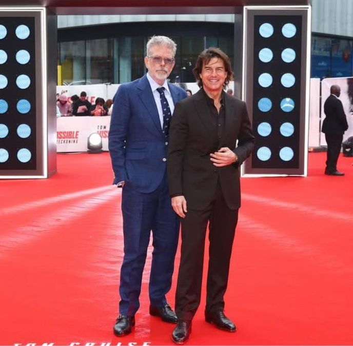 Tom Cruise en la alfombra roja de Misión Imposible: Sentencia Final | Foto: X