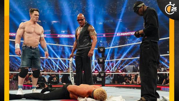 Travis Scott golpeó a Cody Rhodes en el oído (Cortesía WWE)