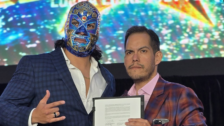 El Hijo del Dr. Wagner Jr. se una a Triple A. (FOTO: luchalibreaaa)